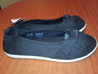 Zapatos planos negros mujer