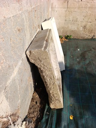 Fregadero de mármol blanco