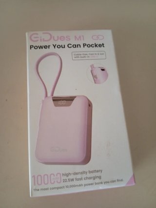 Cargador Portátil Gidues 10000mAh Rosa