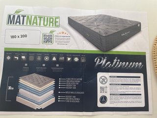 Colchón NUEVO Matnature Platinum 180 × 200 cm