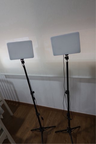 2 Focos LED para fotografía y vídeo