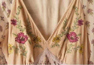 Vestido Boho Slowlove Beige/Rosa talla M