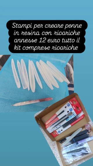 Stampi per penne resina + ricariche