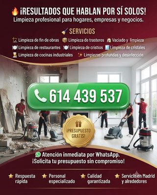 LIMPIEZA PROFESIONAL PARA OBRAS Y EMPRESAS