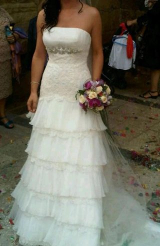 Vestido de Novia Rosa Clará Talla 36