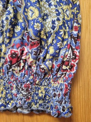 Top Zara Hombros Descubiertos Estampado Multicolor