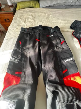 Traje Alpinestars Cordura Negro/Rojo