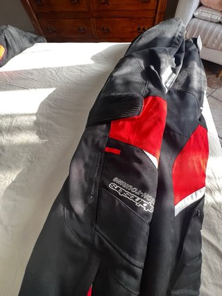 Traje Alpinestars Cordura Negro/Rojo