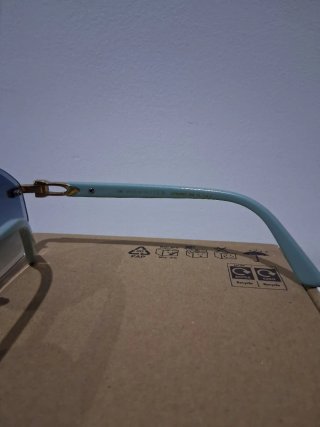 Gafas Cartier Doradas y Azules