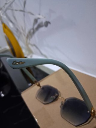 Gafas Cartier Doradas y Azules