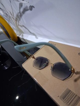 Gafas Cartier Doradas y Azules
