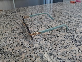 Gafas Cartier Doradas y Azules