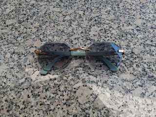 Gafas Cartier Doradas y Azules