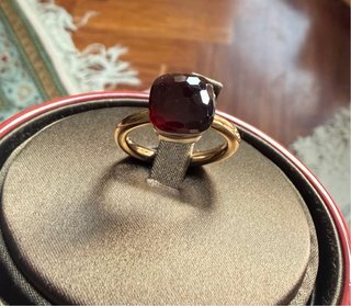 Anillo Pomellato Oro Rosa Piedra Granate