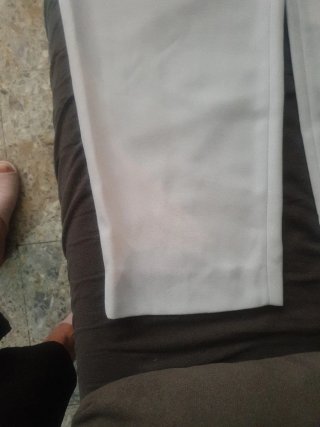 Pantalón gris de vestir mujer