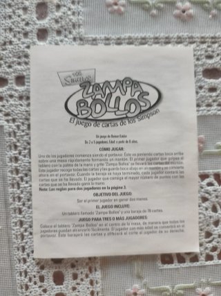 Juego de cartas The Simpsons: Zampa Bollos