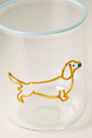 Vaso Love Notes Perro Dorado