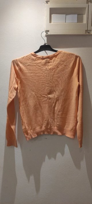 Chaqueta naranja de punto