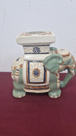 Pedestal elefante ceramica