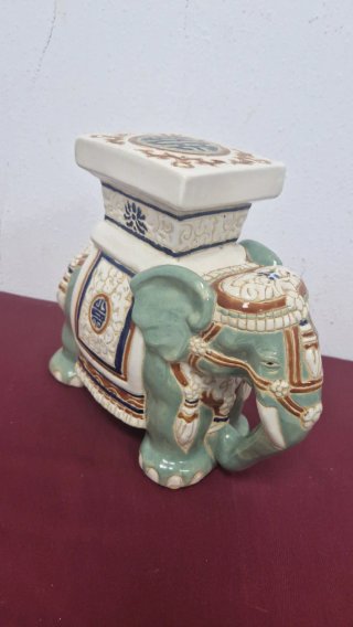 Pedestal elefante ceramica