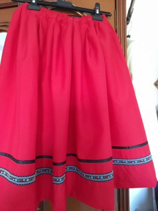Traje regional niña 8 años.