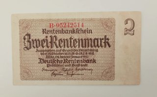 Germany 2 Rentenmark 1937 bb-spl