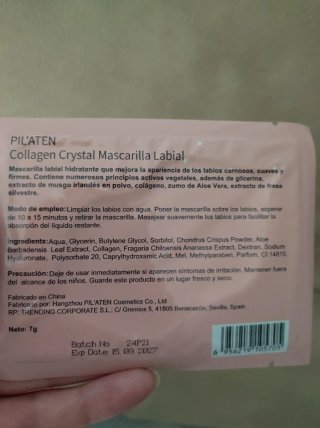 Mascarillas Ojos y Labios Pilaten