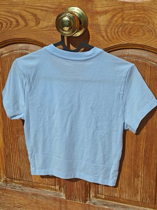 Camiseta Nike Crop Top Azul Bebé