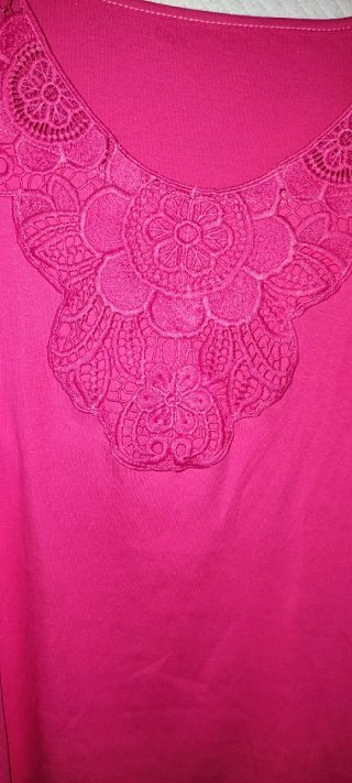 T-shirt donna manica 3/4 tg S rosa Corallo