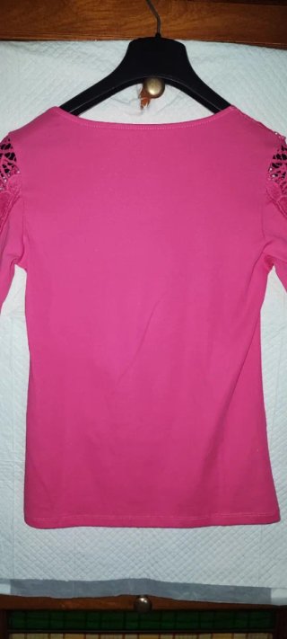 T-shirt donna manica 3/4 tg S rosa Corallo