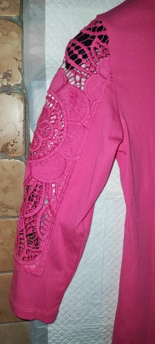 T-shirt donna manica 3/4 tg S rosa Corallo