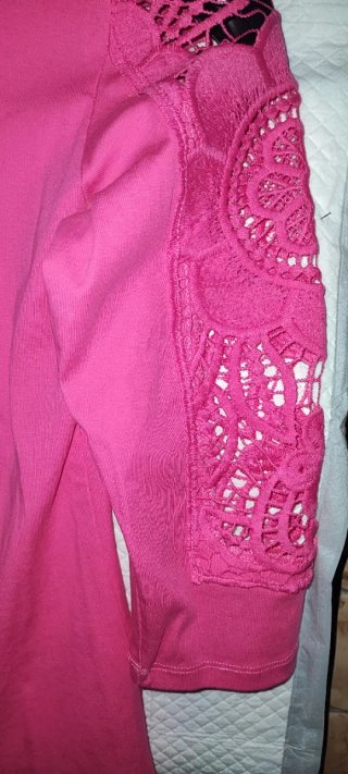 T-shirt donna manica 3/4 tg S rosa Corallo