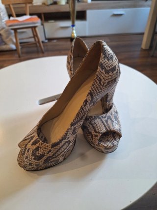 Zapatos Peep Toe Cortefiel Animal Print