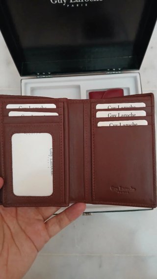 Set Cartera Guy Laroche Marrón y Rojo