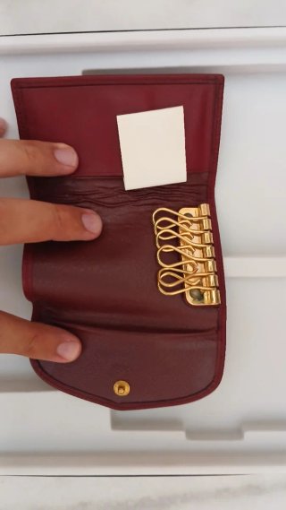 Set Cartera Guy Laroche Marrón y Rojo