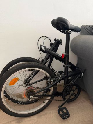 Bicicleta Plegable Negra