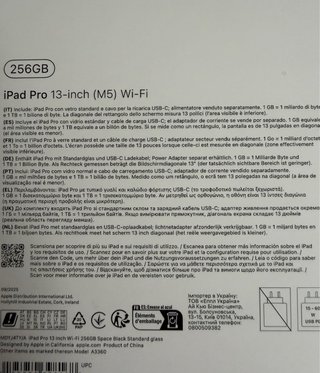 Ipad Pro 13 M5 256GB Wi-fi