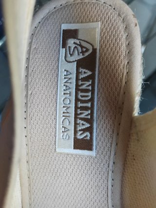 Espartos de cuña mujer beige talla 35