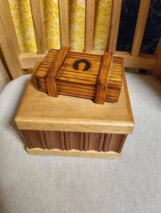 Caja Puzzle Madera con Herradura