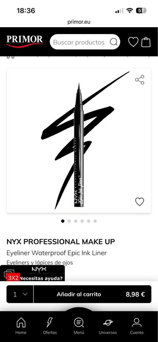 Maquillaje NYX