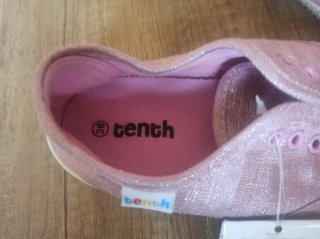 Zapatillas lona niña rosas T.36