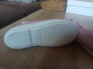 Zapatillas lona niña rosas T.36