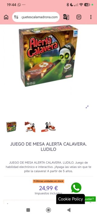 Alerta Calavera juego de mesa