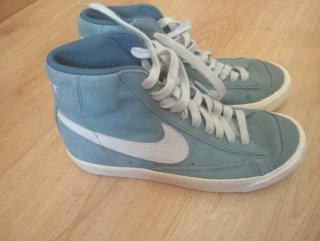 Zapatillas Nike Altas Azules y Blancas