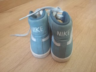 Zapatillas Nike Altas Azules y Blancas