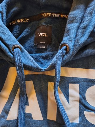 Sudadera Vans con capucha azul