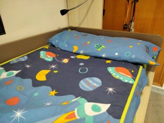 Saco nórdico infantil con relleno de fibra hueca