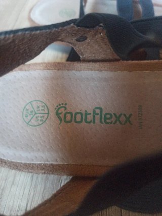 Sandali Footflex per Bambina Taglia 36 Neri