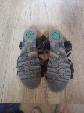 Sandali Footflex per Bambina Taglia 36 Neri