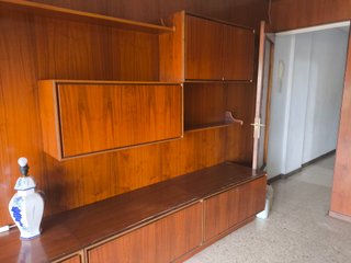 Armarios de pared madera y cristal